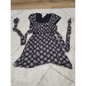 Vintage STUDIO M babydoll top Medium mesh lined square neck Boho Whimsigoth